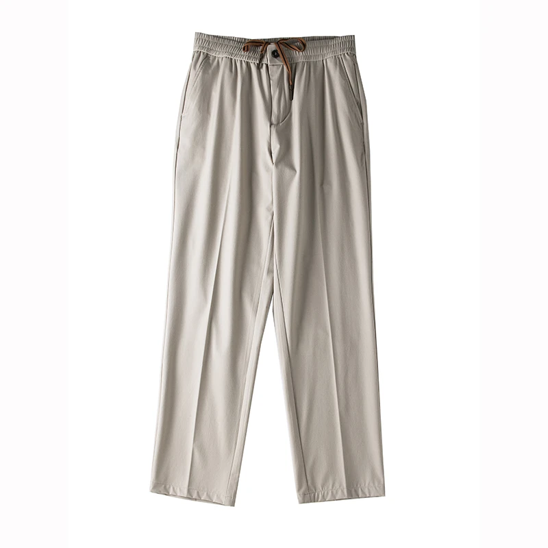 意奢尖货 |  Z家春夏 桑蚕丝混纺 丝滑抗皱 直筒男士休闲裤 8705