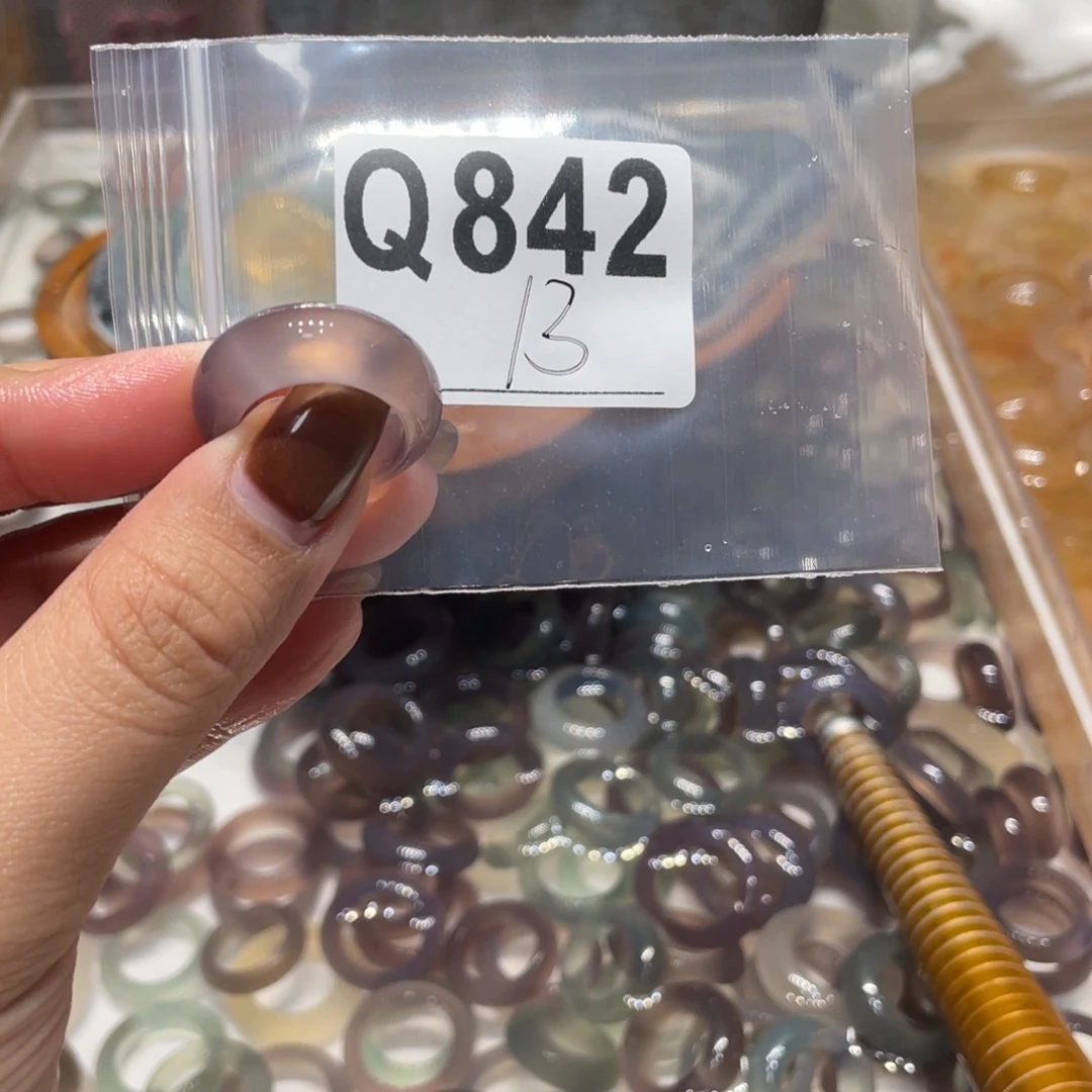 玛瑙/玉髓未镶嵌戒指842