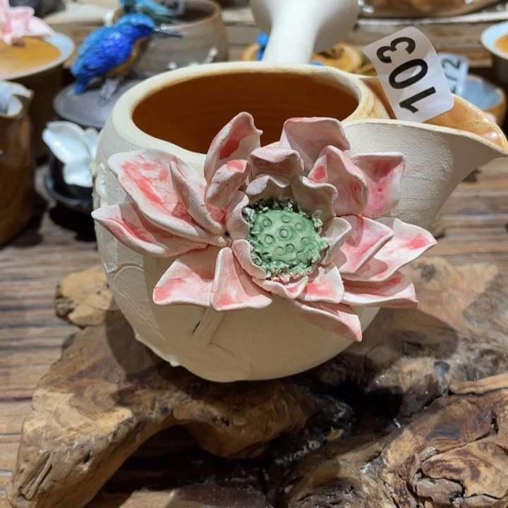 手工制作陶瓷茶具茶杯青蛙