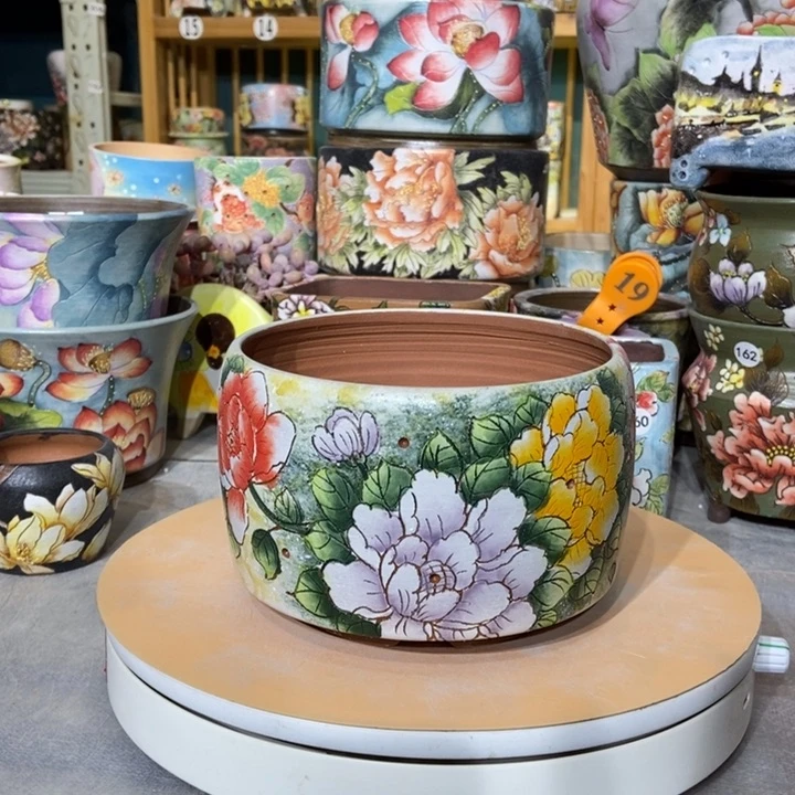 红陶景德镇艺术手绘作品