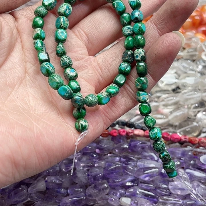 玛瑙/玉髓珠宝半成品未镶嵌一条6x7m帝王石