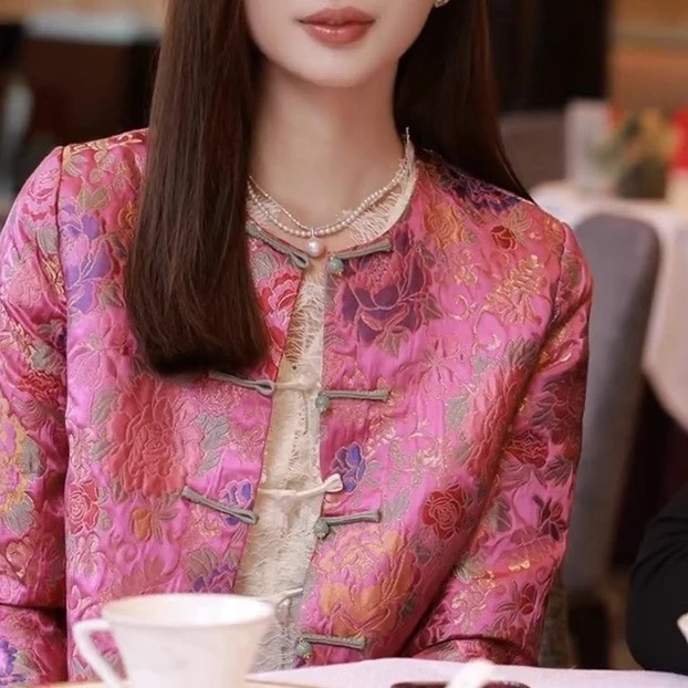 新中式国风刺绣女装外套2025春装新款中国风轻奢高级感唐装上衣