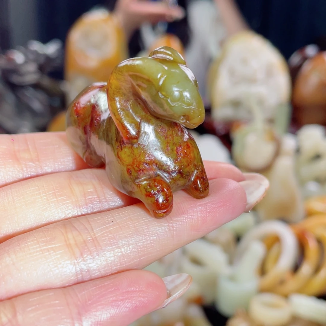 和田玉未镶嵌挂件43