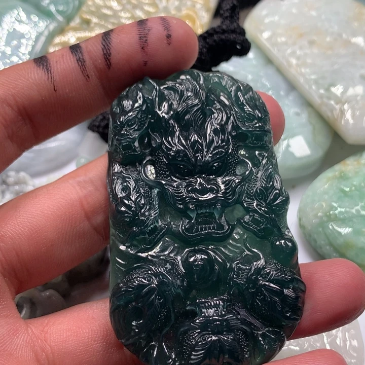 颈饰未镶嵌翡翠保真天然a货翡翠