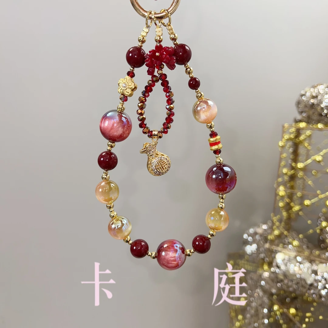 尤米饰品 卡庭原创手机链  K2141