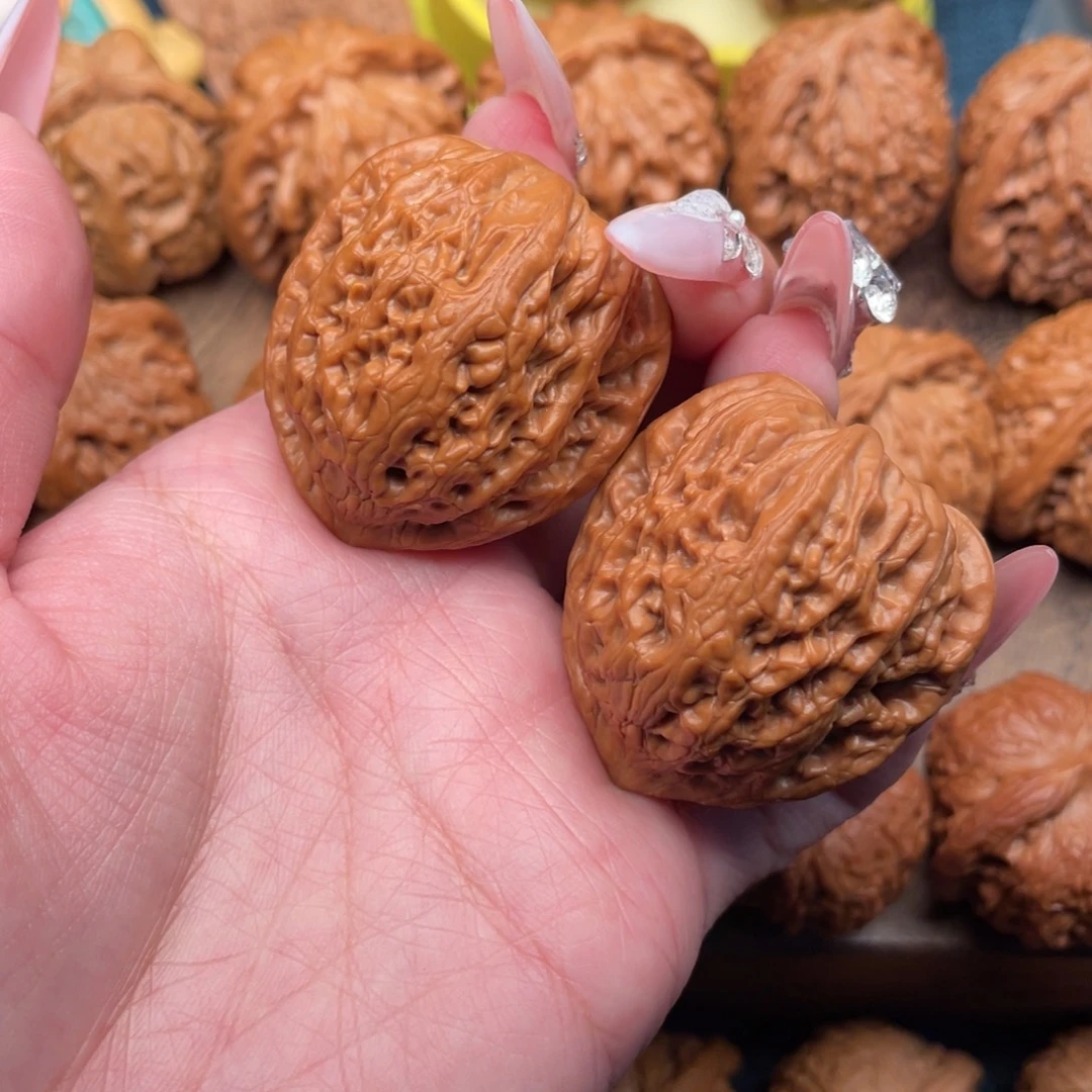 文玩核桃把件全品毕业三角铁锤38