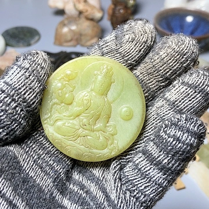 和田玉未镶嵌颈饰127