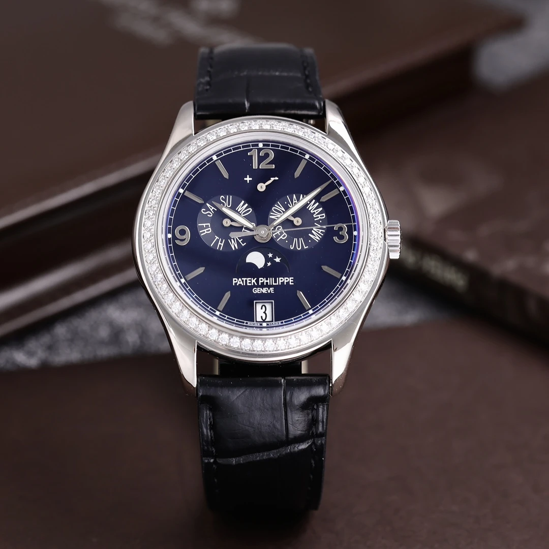95新 Patek Philippe/百达翡丽 5147G 18k白金原镶钻 2019年保卡