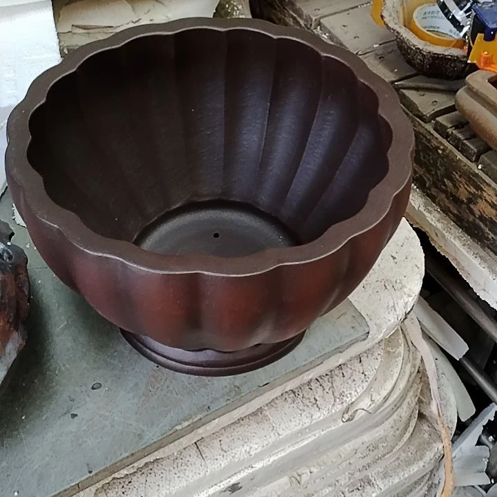 独**渔宜兴原矿紫砂花盆