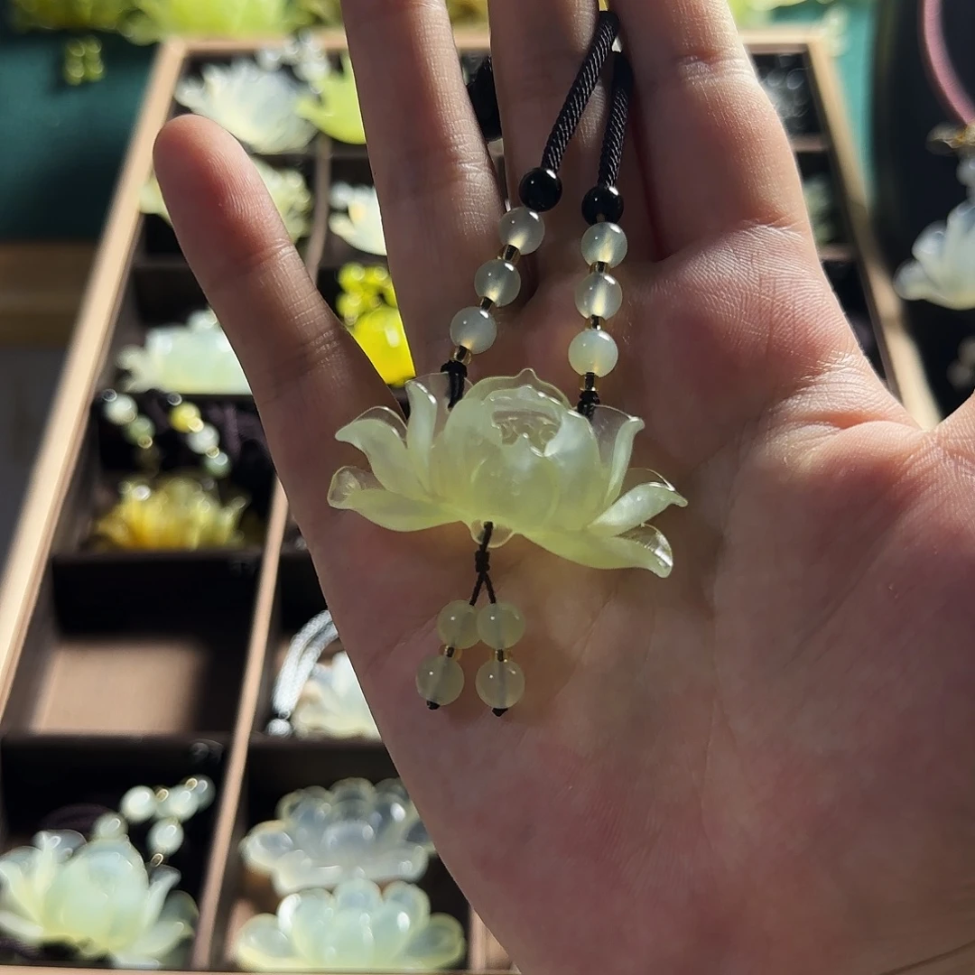 蛇纹石玉未镶嵌颈饰17