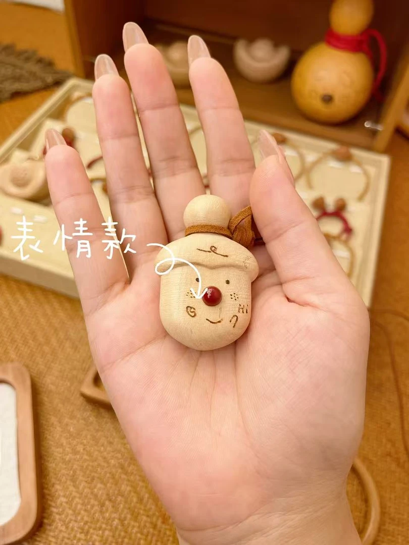 (桃木小剑)桃木小剑手工雕刻本挡•辟•护桃木葫芦好运护身简约百搭