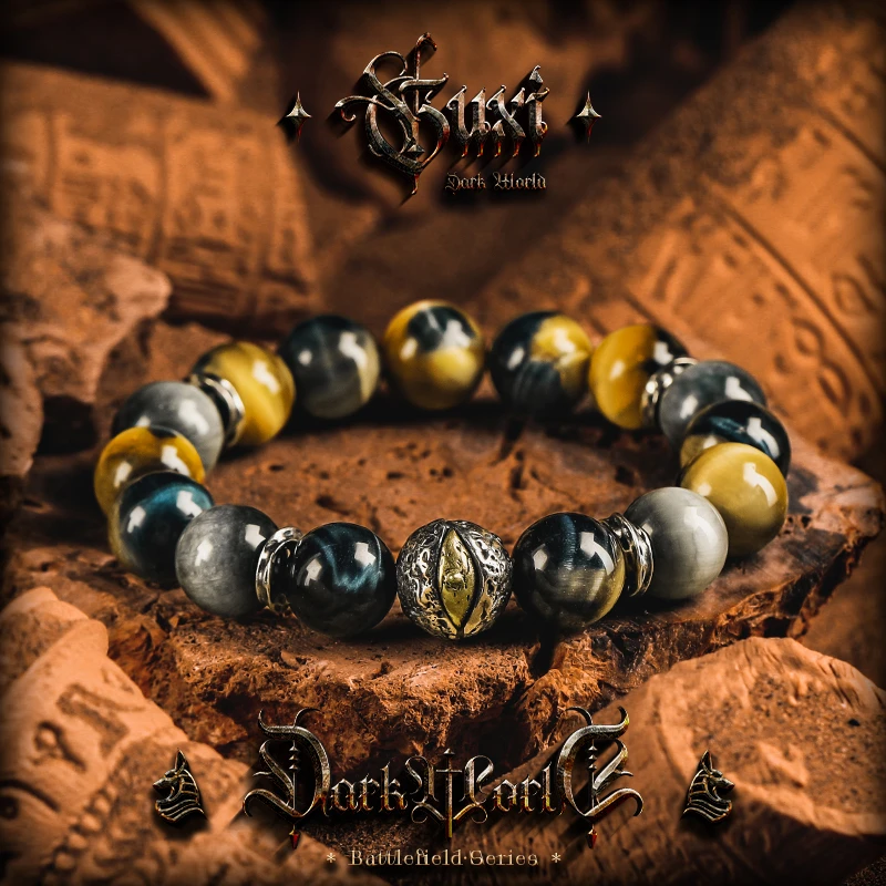 GUXI/古西 925银手链 【噬影】原创设计手串男士复古小众送男友礼物