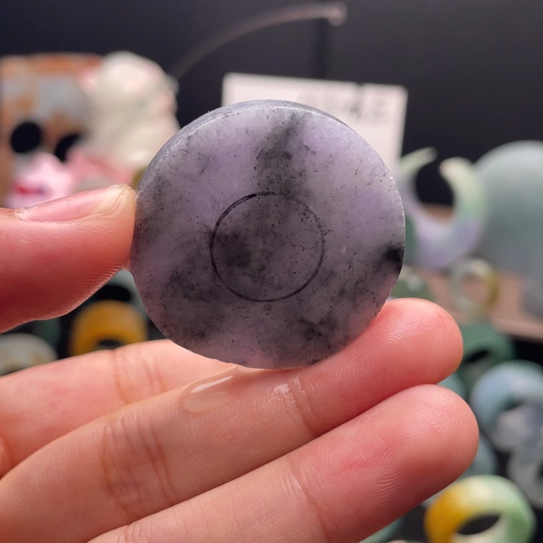 定制翡翠未镶嵌  库洛米（无事牌 平安扣 戒圈）