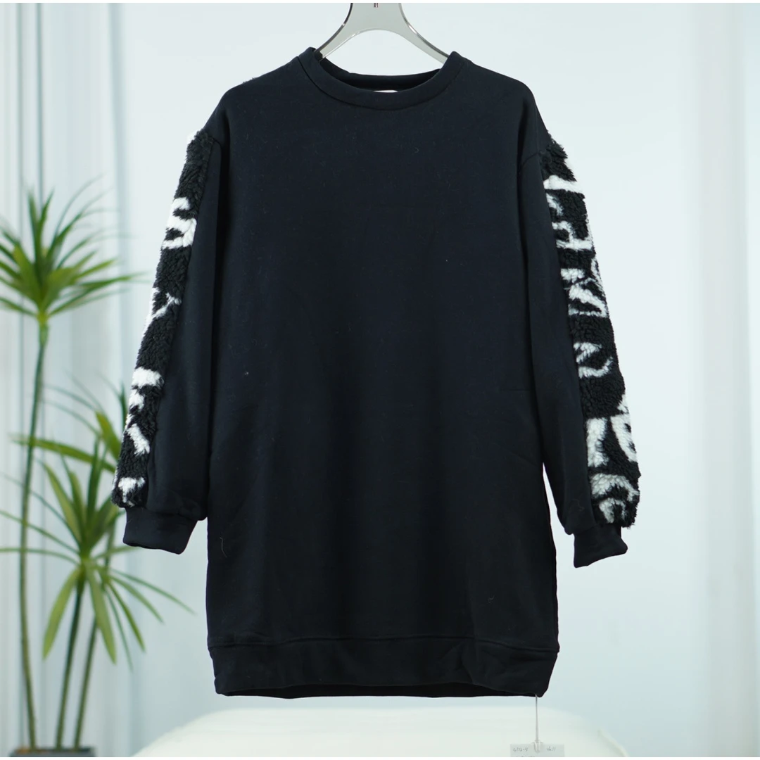 尚系列   S172-5  女装简约时尚拼接连衣裙黑色FW13Y78