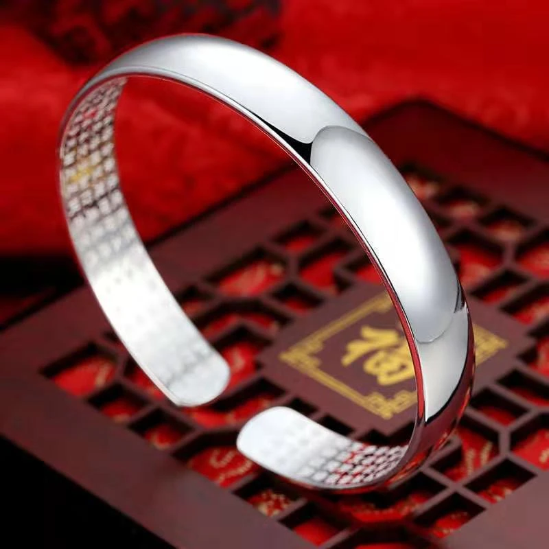 052古法传承心经手镯女简约年轻款磨砂喷砂手环开口设计送礼佳品