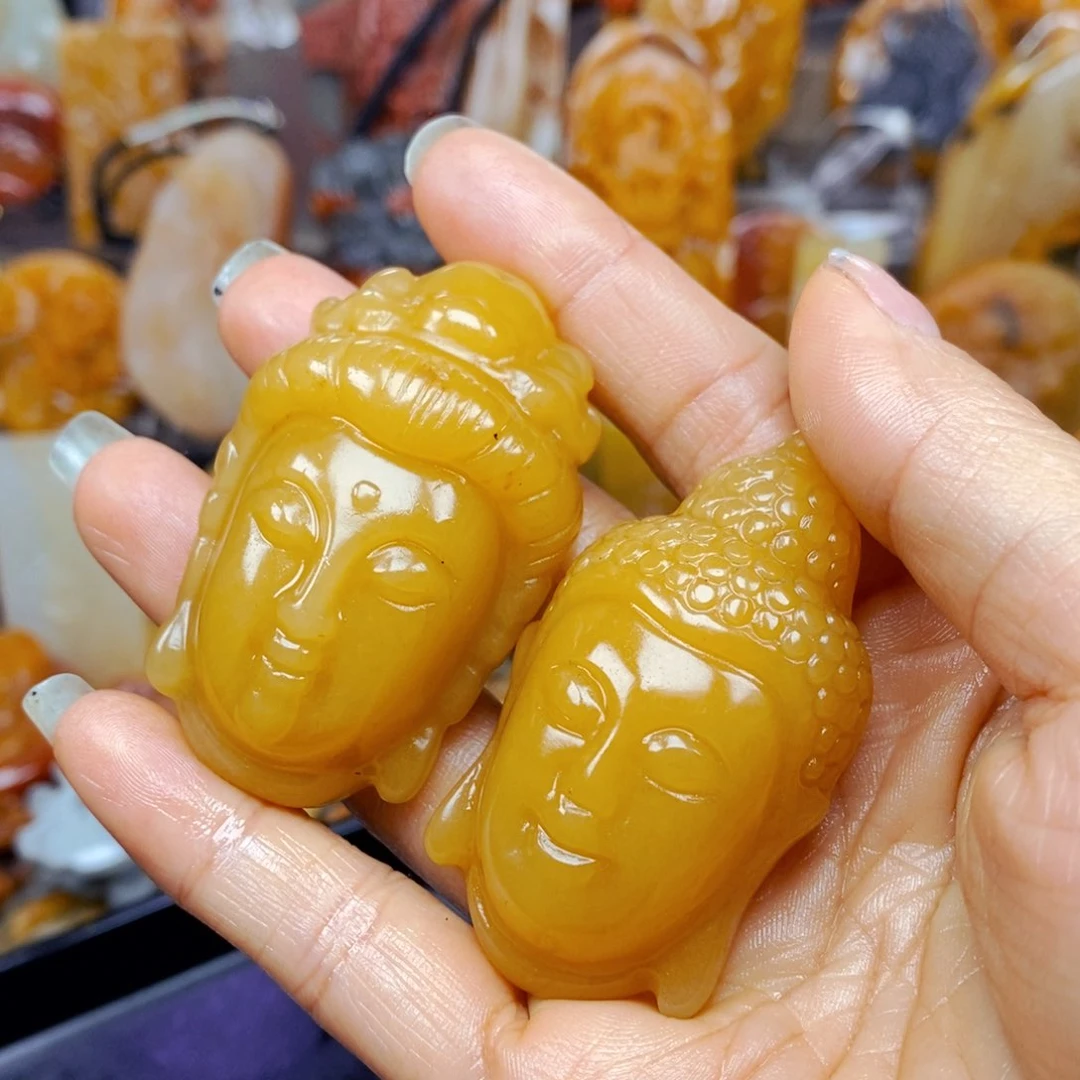 石英质玉（黄龙玉）未镶嵌颈饰