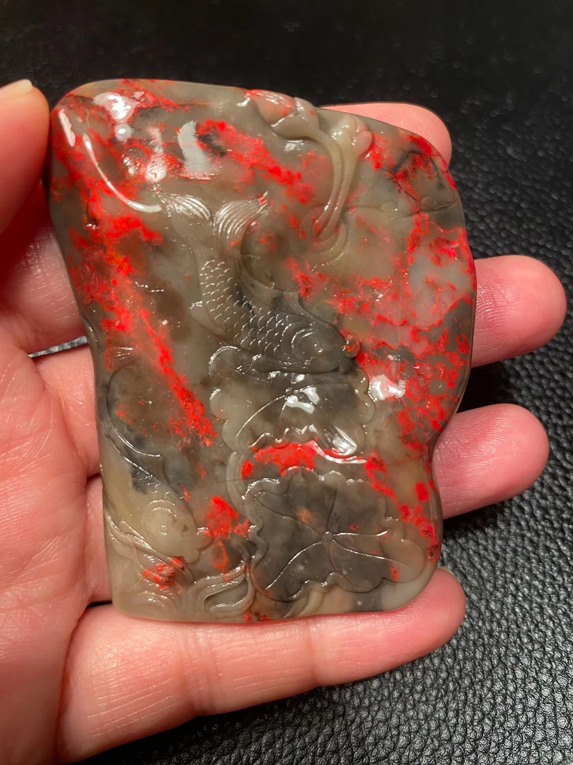 昌化鸡血石 玉石软地 血色鲜艳 质地细腻