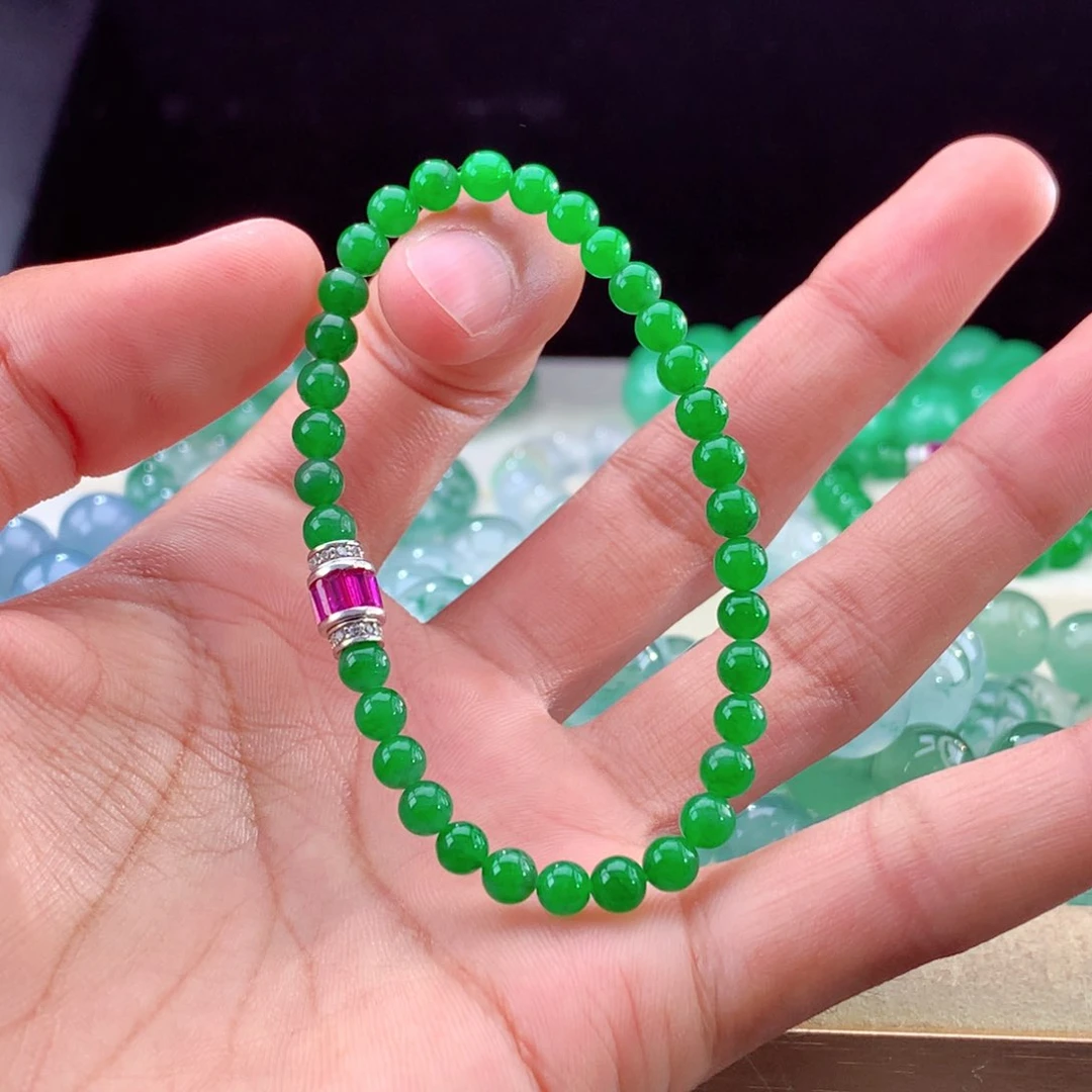 未镶嵌手串翡翠天然翡翠