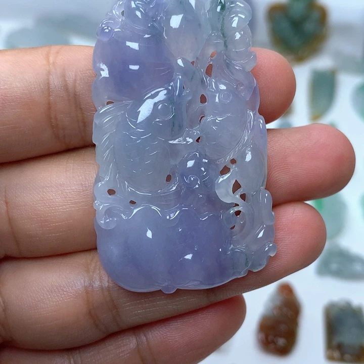 翡翠未镶嵌吊坠(不含链)