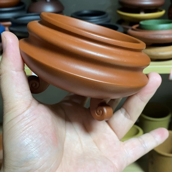 阿***涛紫砂花盆同款两个