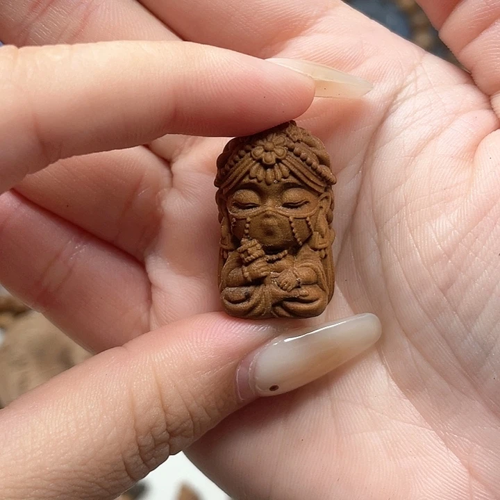 檀香木老山檀香扎基吊坠