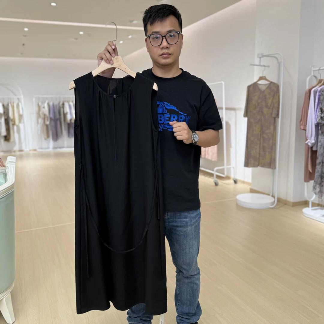 云龙世家（蚕丝工厂）水墨佳人桑蚕丝真丝气质女装连衣裙82599236