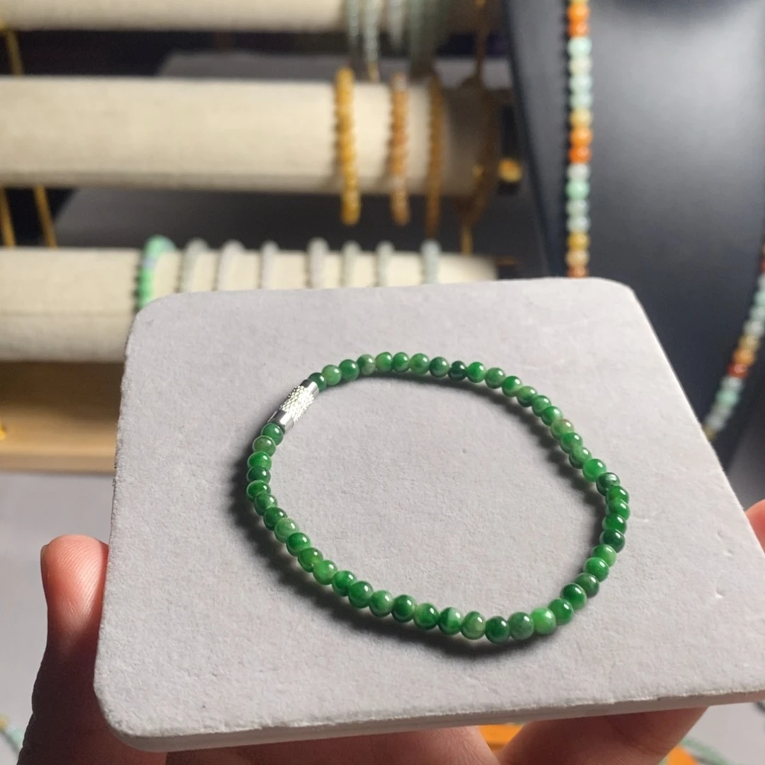 定制翡翠未镶嵌12 缅甸翡翠A货卡3.9