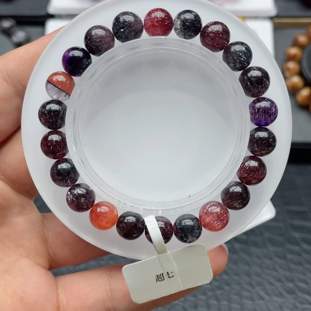 未镶嵌手链水晶黑加仑8.6
