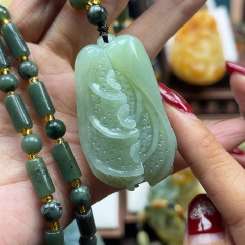 岫玉挂件未镶嵌挂件