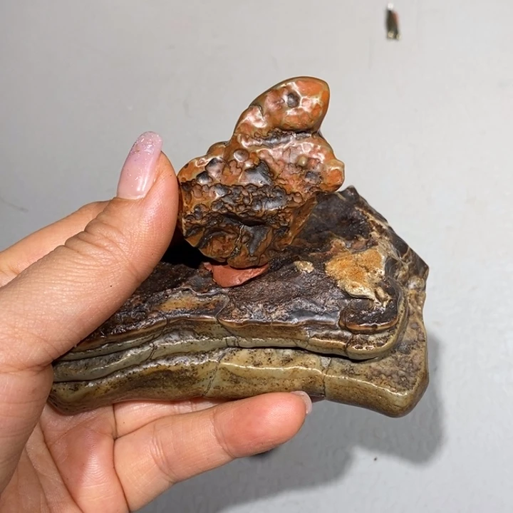 玛瑙/玉髓车挂合金观***石74