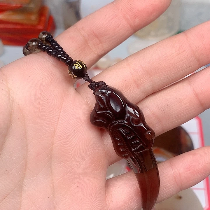 淘***五黑曜岩未镶嵌颈饰