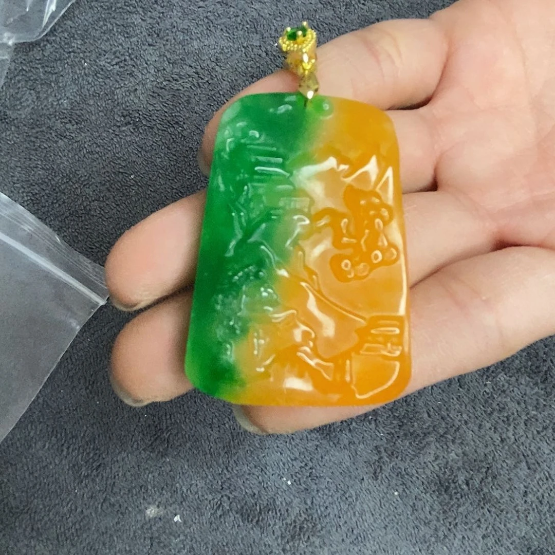 硅化玉精品吊坠摆件好看合金L369 精品吊坠摆件好看