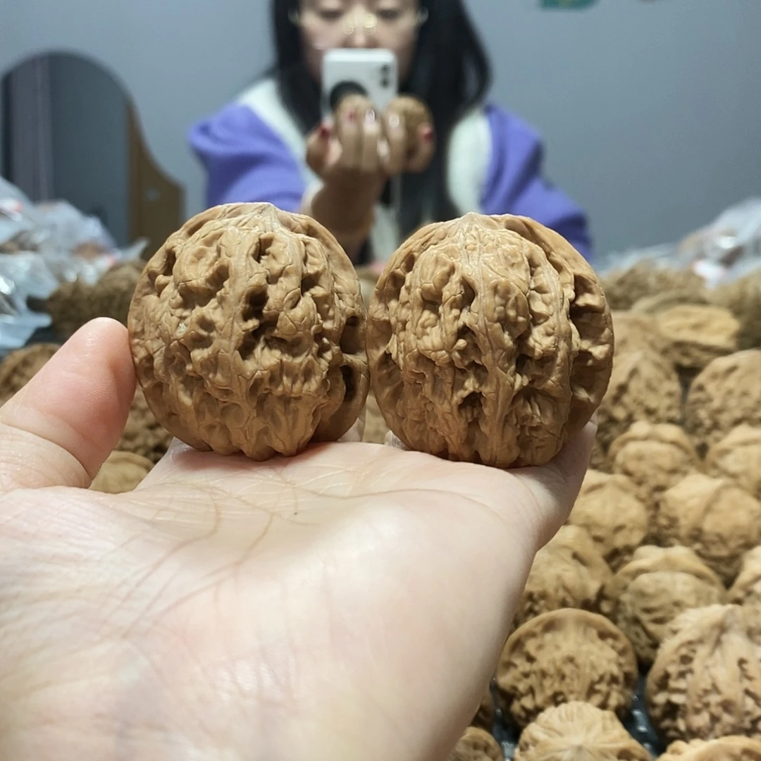 吊坠文玩核桃将军42黄