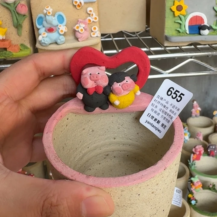 炏陶器物多肉花盆655