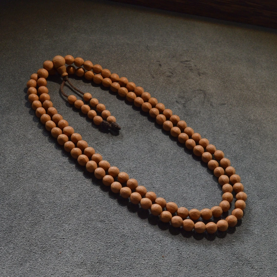 天台五线菩提子108颗佛珠手串野生古树陈籽男女文玩念珠菩提项链