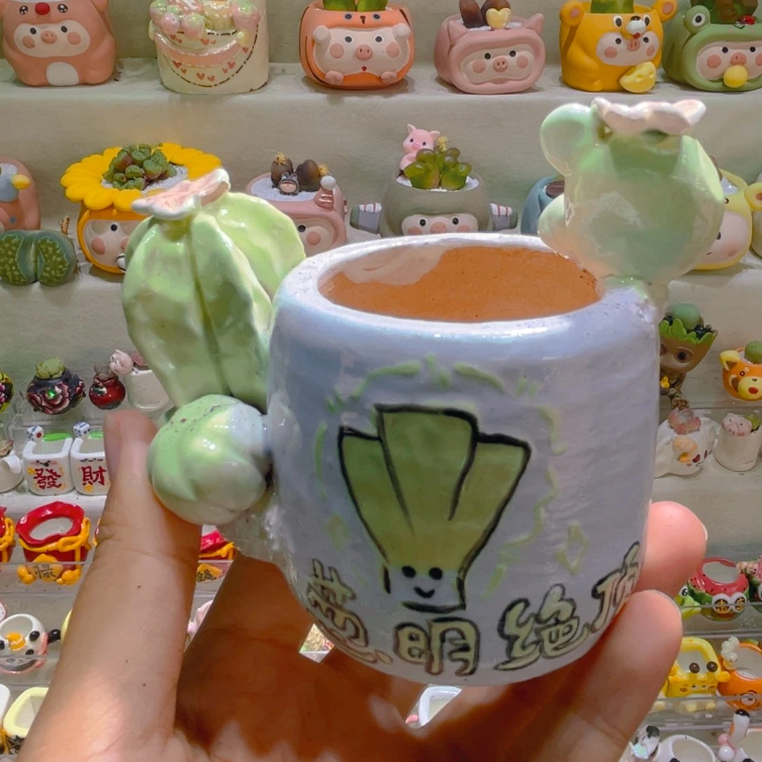 091纯手工制作重工盆盆48一个