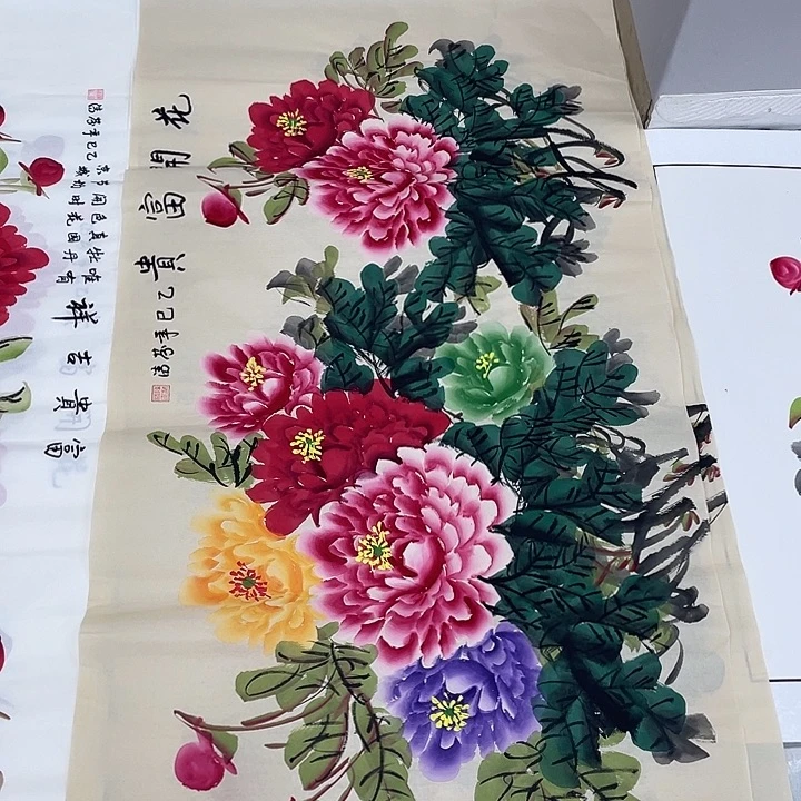 国画国画作品书法作品原稿140✖️70仿古