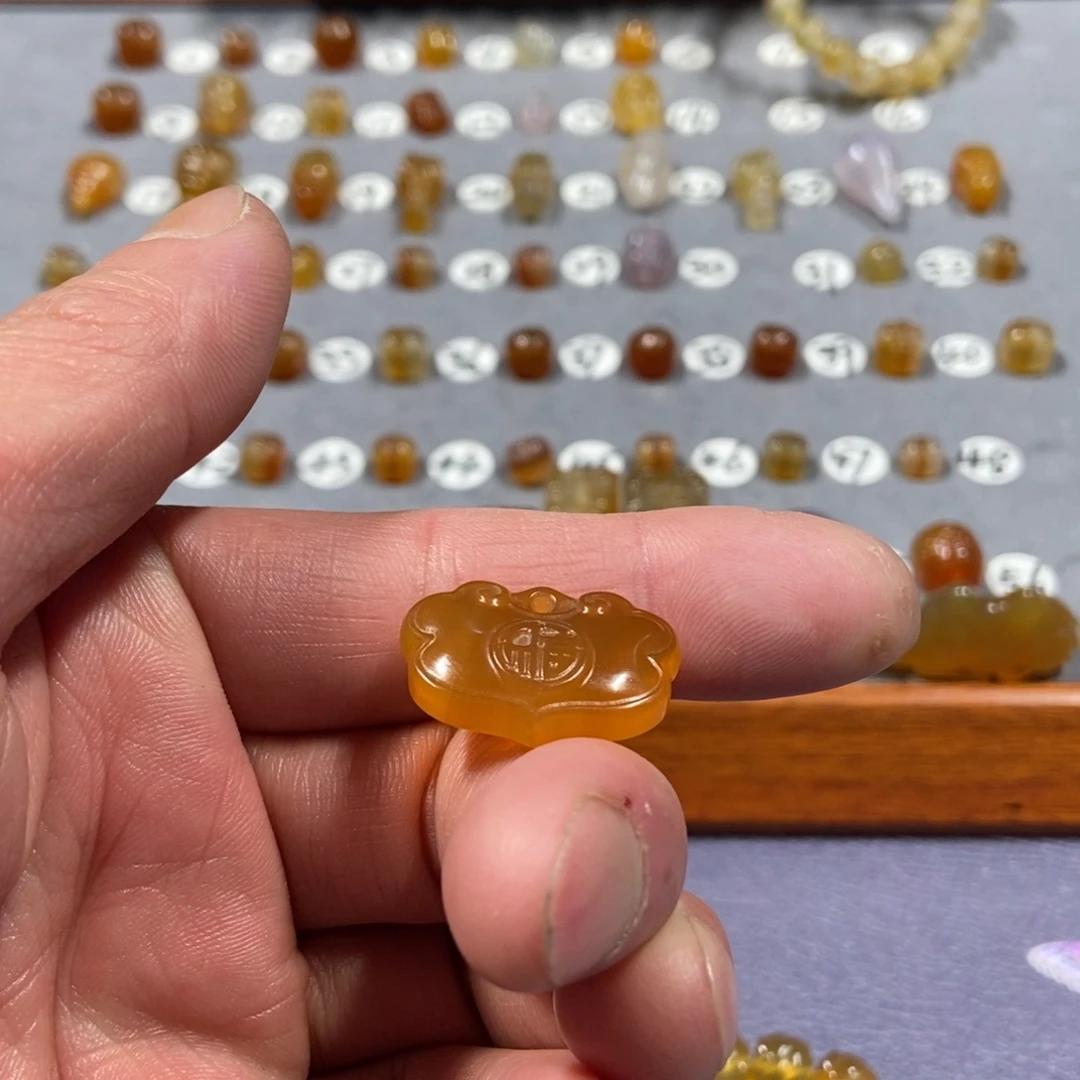 荔***式玛瑙/玉髓合金颈饰锁