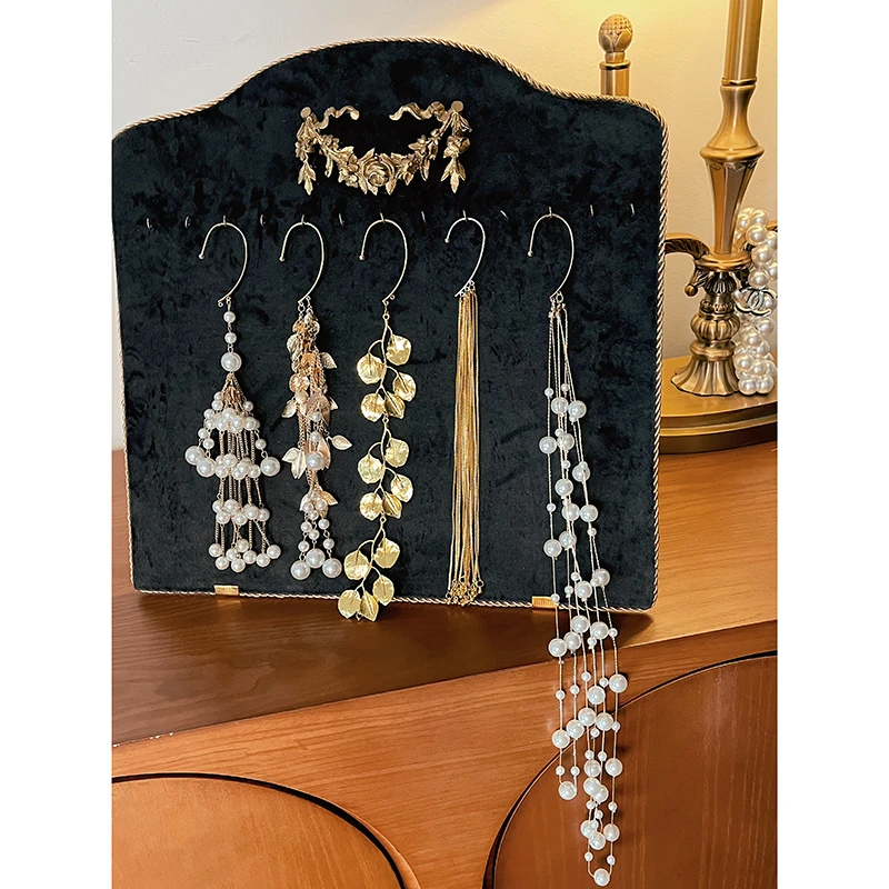 yanyan【花漾之恋】复古大气韩式奢华流苏百搭珍珠耳挂小众饰品