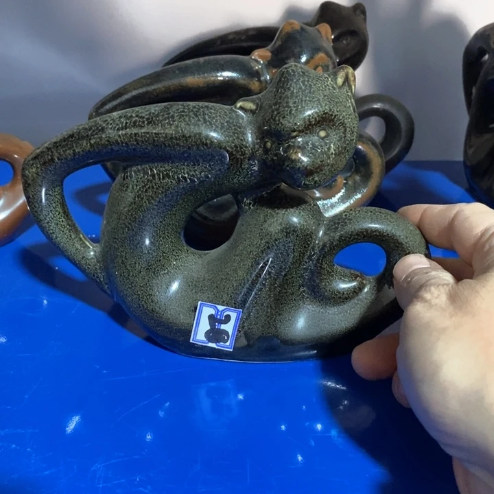 瓷片窑变小猴子颜色随意挑