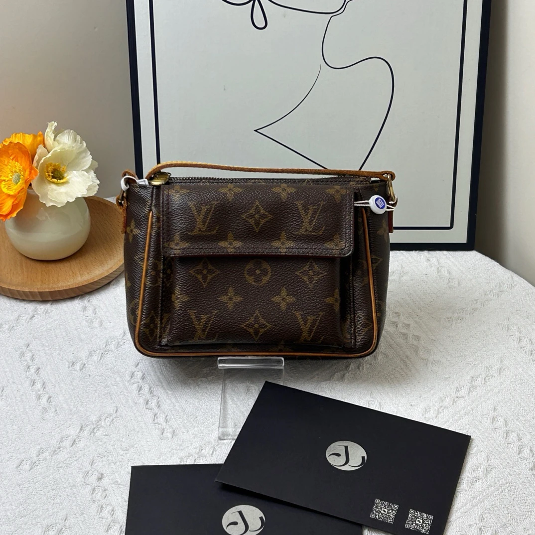 95新 LouisVuitton/路易威登 经典老花 骆驼包/JW8201