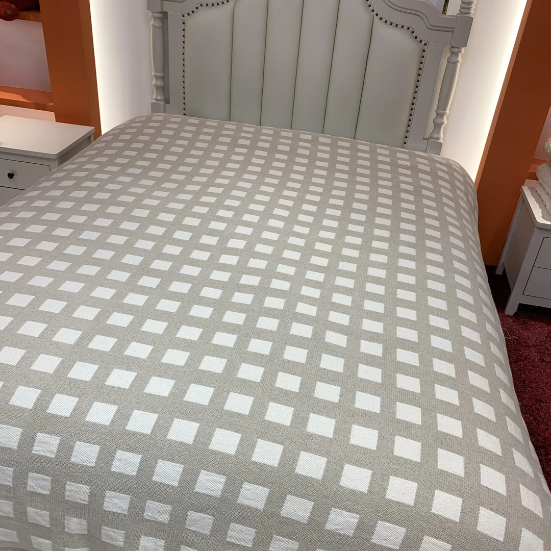 <鲁恬床品>云岫 加厚汉麻加厚透气床单被子亲肤柔软透气抗菌盖毯