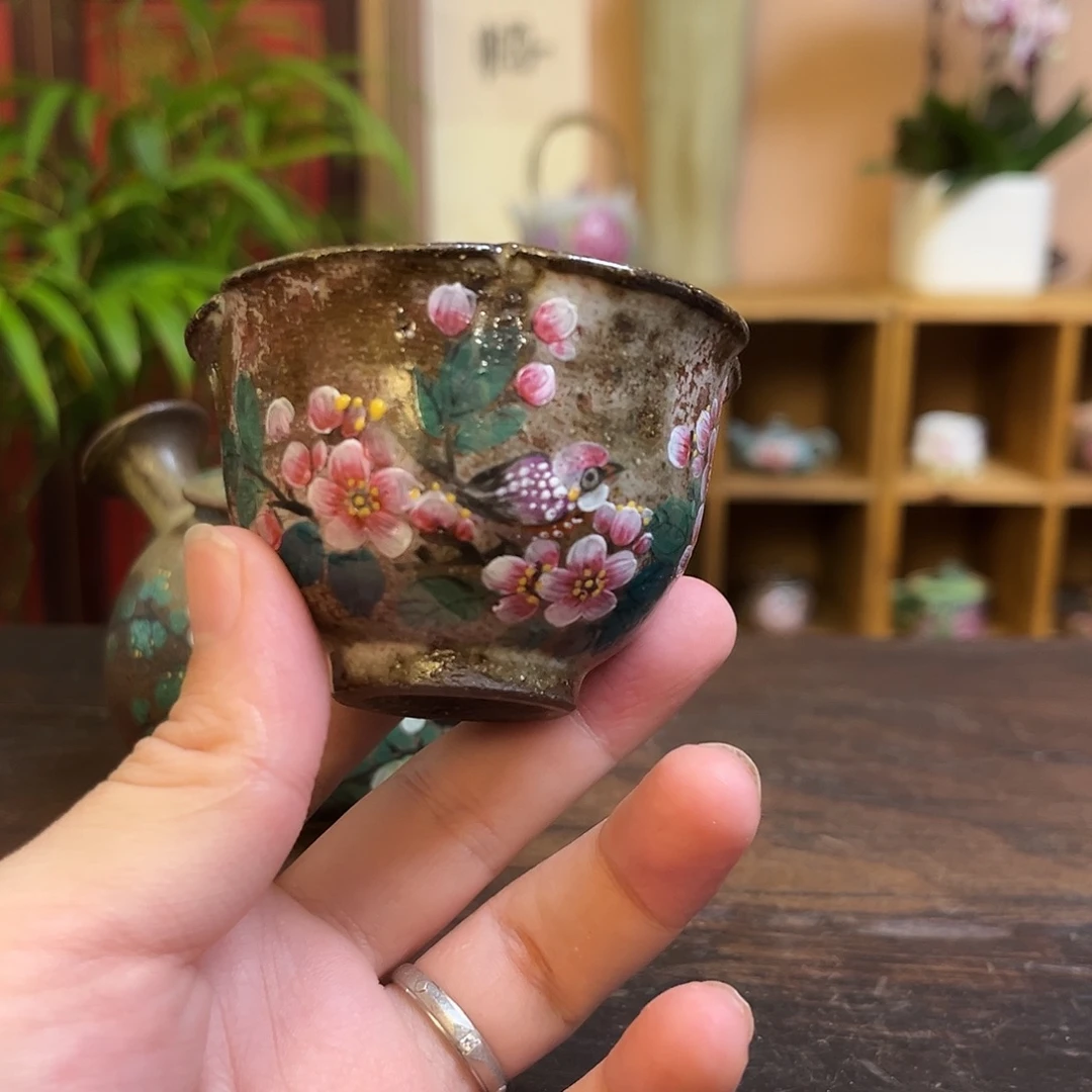 柴烧手工手绘陶瓷