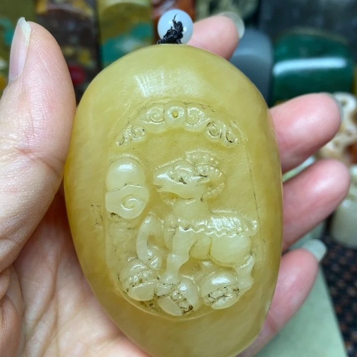 印尼石印尼石手把件