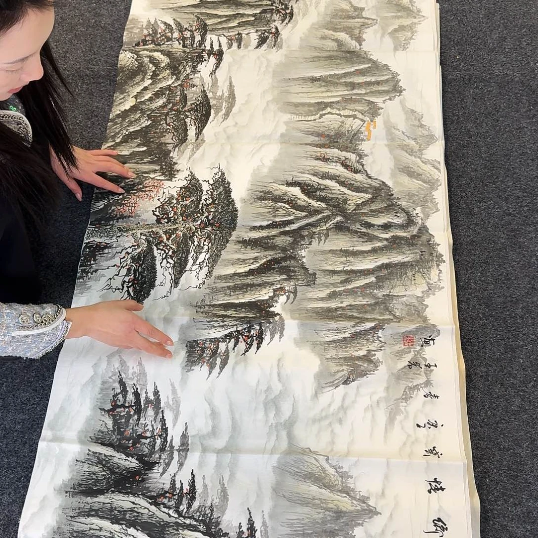 纯手绘国画作品好看