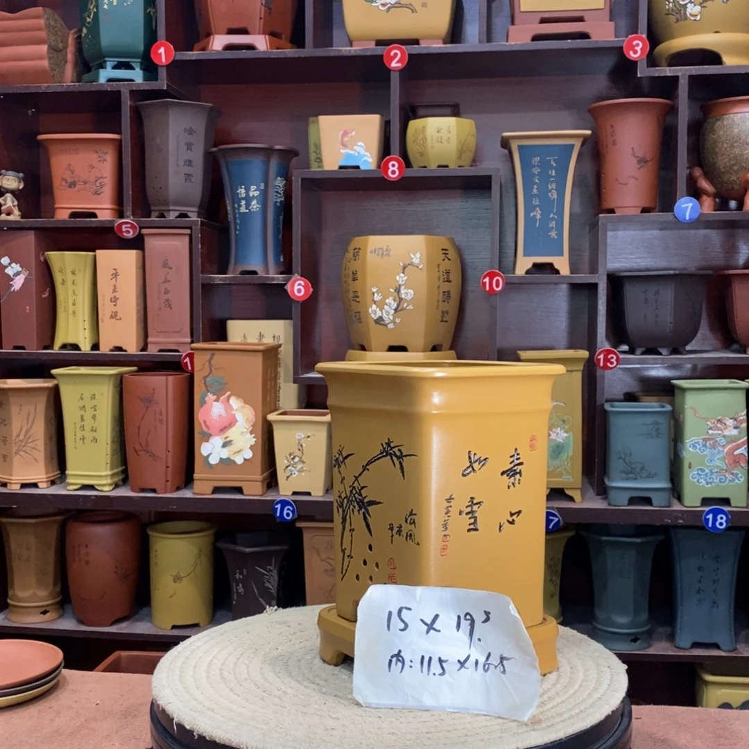 紫砂艺术紫砂花盆