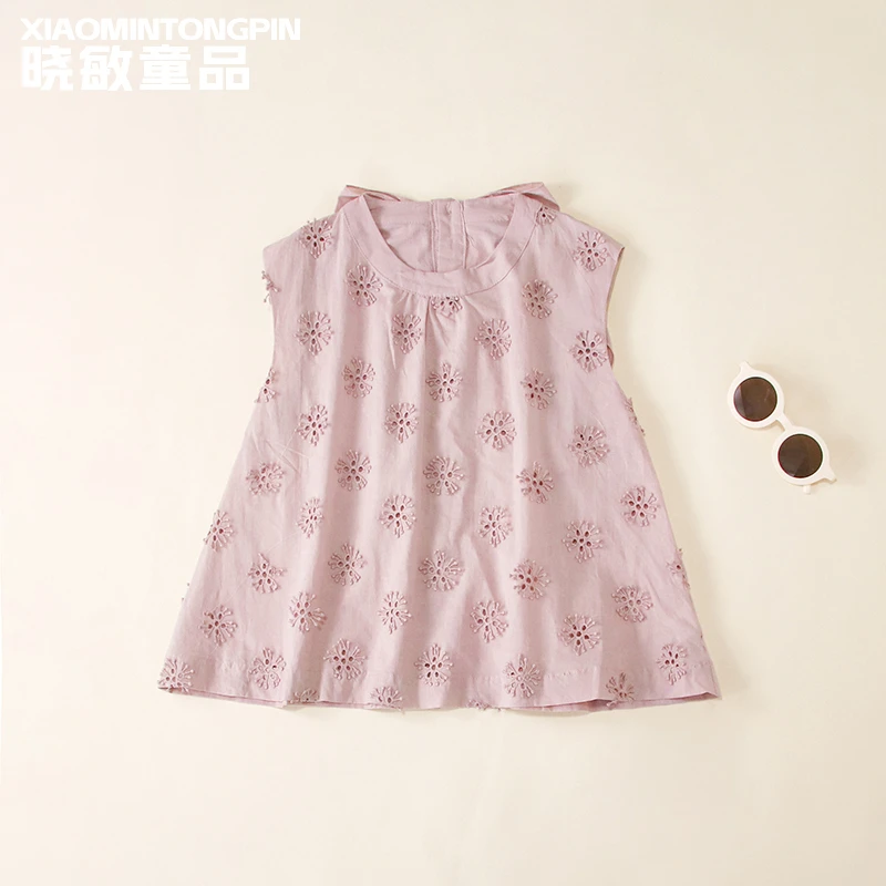 钩花蝴蝶结衬衫XM2020