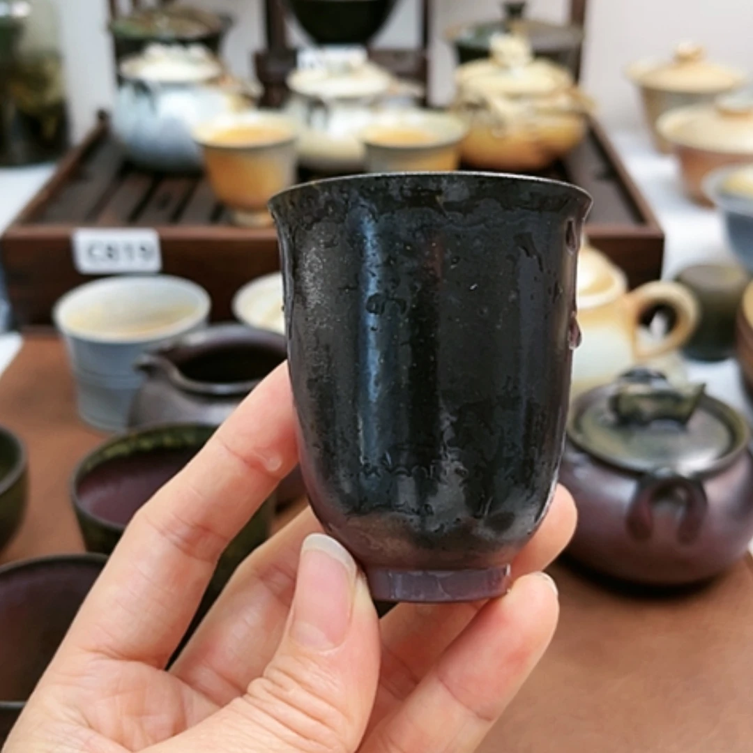 【闪购商品】幻*柴烧茶具柴烧主人杯