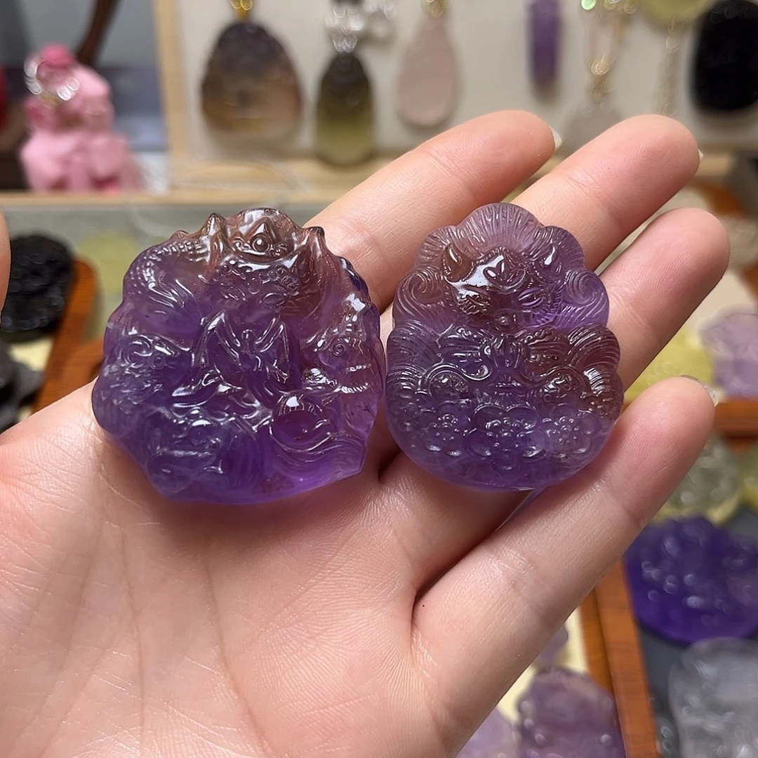 未镶嵌颈饰水晶没*鱼两件紫水28