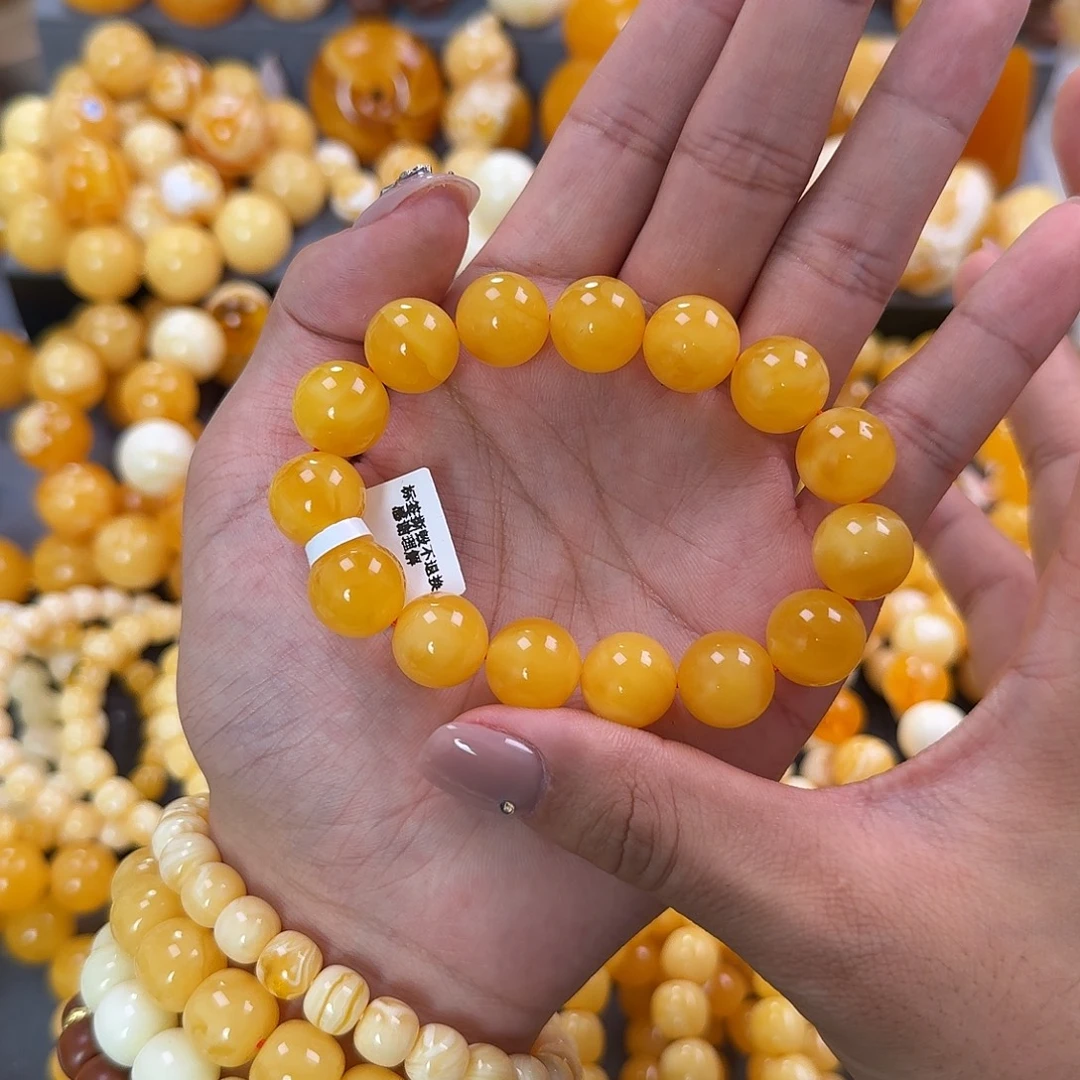 蜜蜡未镶嵌珠宝奇石同料14mm